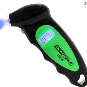 Digital Tire Pressure Gauge for Cars, Measures up to 150 PSI, Backlit LCD